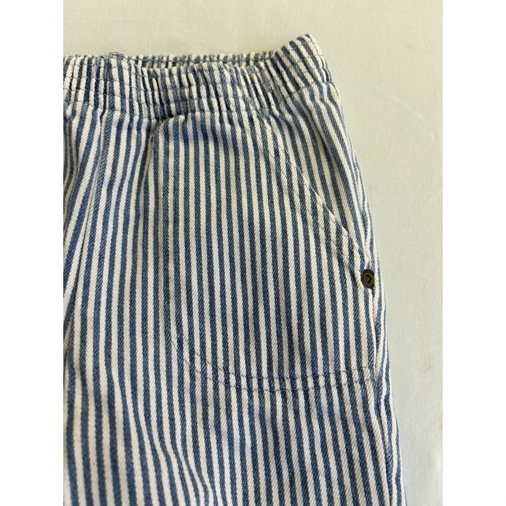 Vintage 90s Kids & More Size 3 Blue White Stripe Pants Made USA Toddler